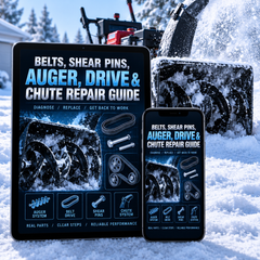 Snow Blower Belts, Shear Pins, Auger, Drive & Chute Repair Guide