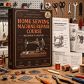 Home Sewing Machine Repair Course premium book cover